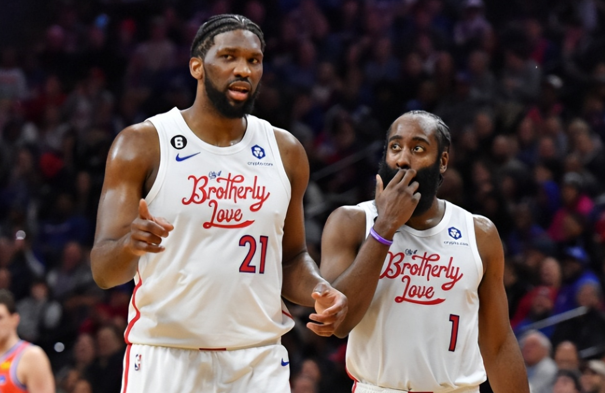 关于公牛血洗76人，恩比德完成帽子戏法的信息